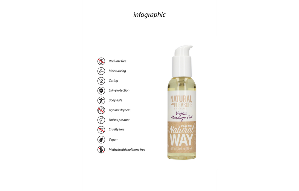 Vegan Massage Olie - 5 fl oz / 150 ml