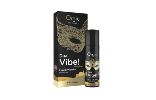 Dual Vibe! Kissable Flüssig-Vibrator - Pina Colada - 0,5 fl oz / 15 ml