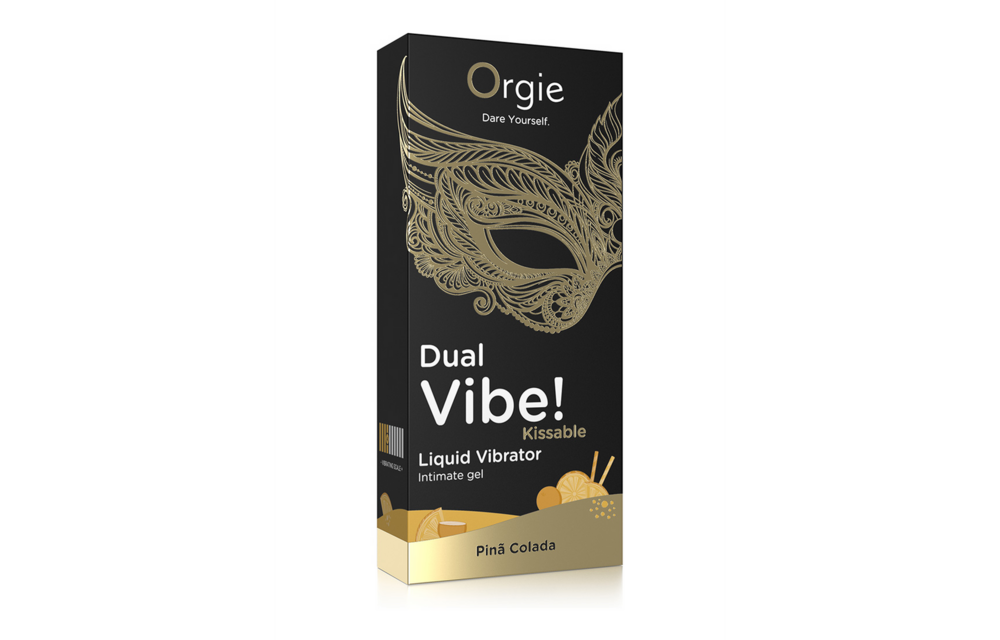 Dual Vibe! Kissable Flüssig-Vibrator - Pina Colada - 0,5 fl oz / 15 ml
