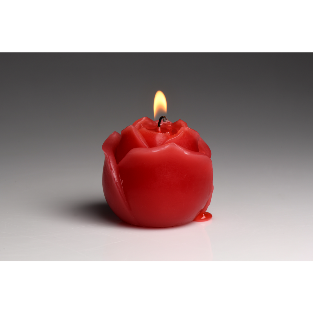 Flaming Rose Tropfkerze Rot – Verspielte, verführerische Sensation