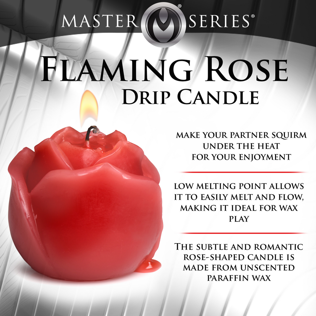 Flaming Rose Druipkaars Rood – Speelse, Verleidelijke Sensatie