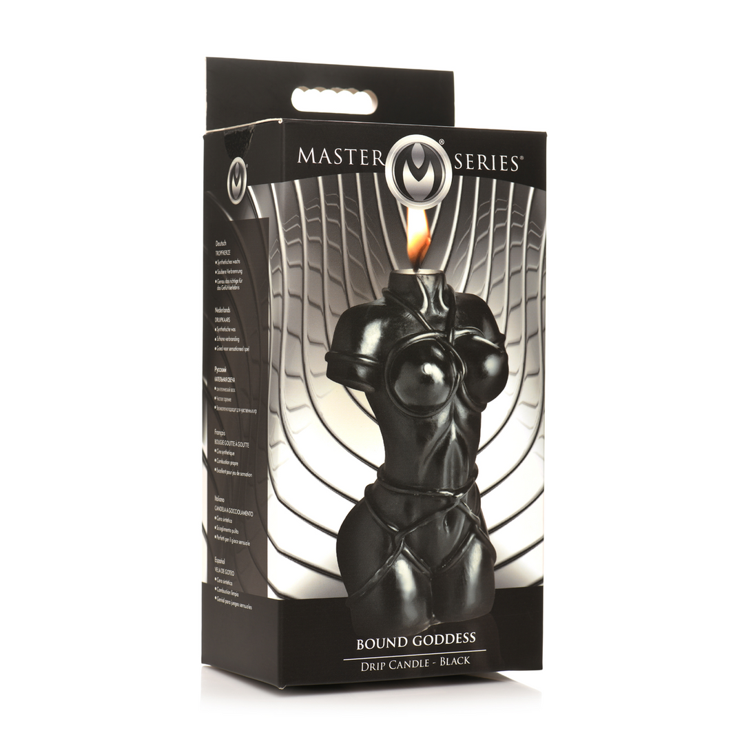 Bound Goddess Black Drip Candle – Mystical & Stylish Design