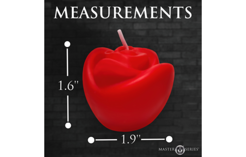 Fire Garden Rose Candle Set - 3 Pieces Black Purple Red