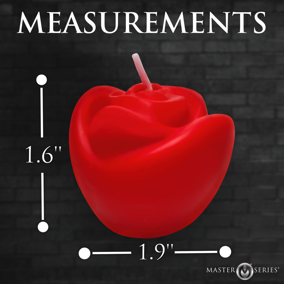 Fire Garden Rose Candle Set - 3 Pieces Black Purple Red