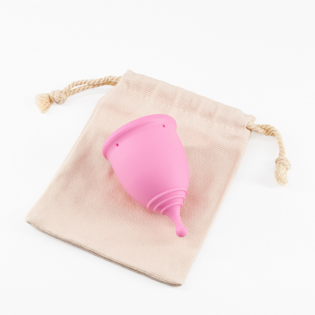 Minerva - Menstrual Cups with Pouch - S and L - Pink