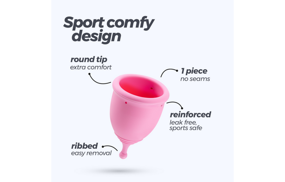 Minerva Menstrual Cups Pink – Sustainable & Comfortable S/L