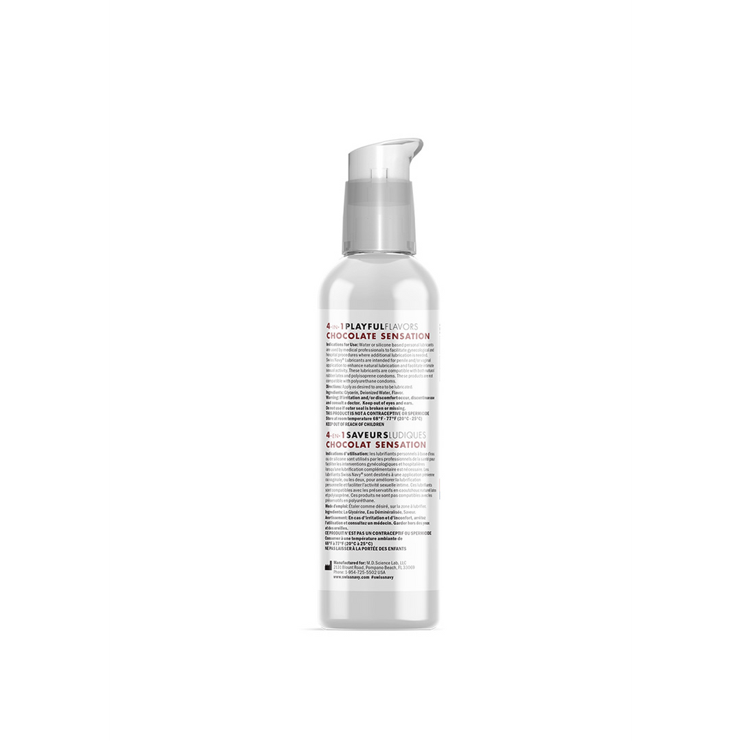 Swiss Navy 4 In 1 Chocolate Lubricant – Naturally Delicious