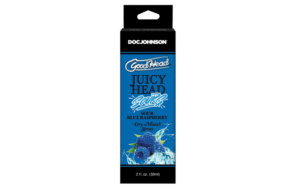 Juicy Head Spray Sour Blue Raspberry - Hydration & Freshness