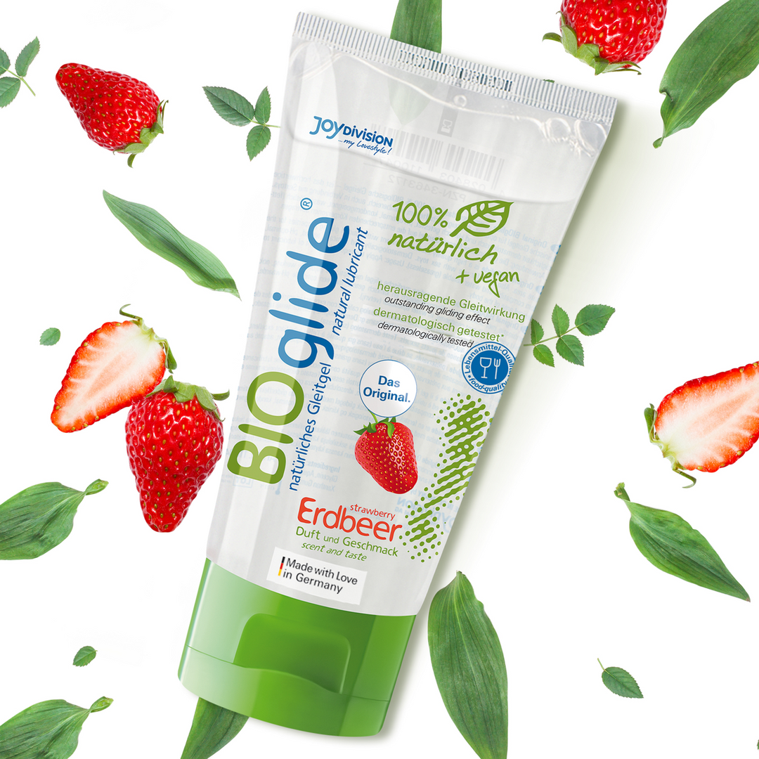 Bioglide Vegan Gleitmittel Erdbeere 80 ml – Natürlich & süß