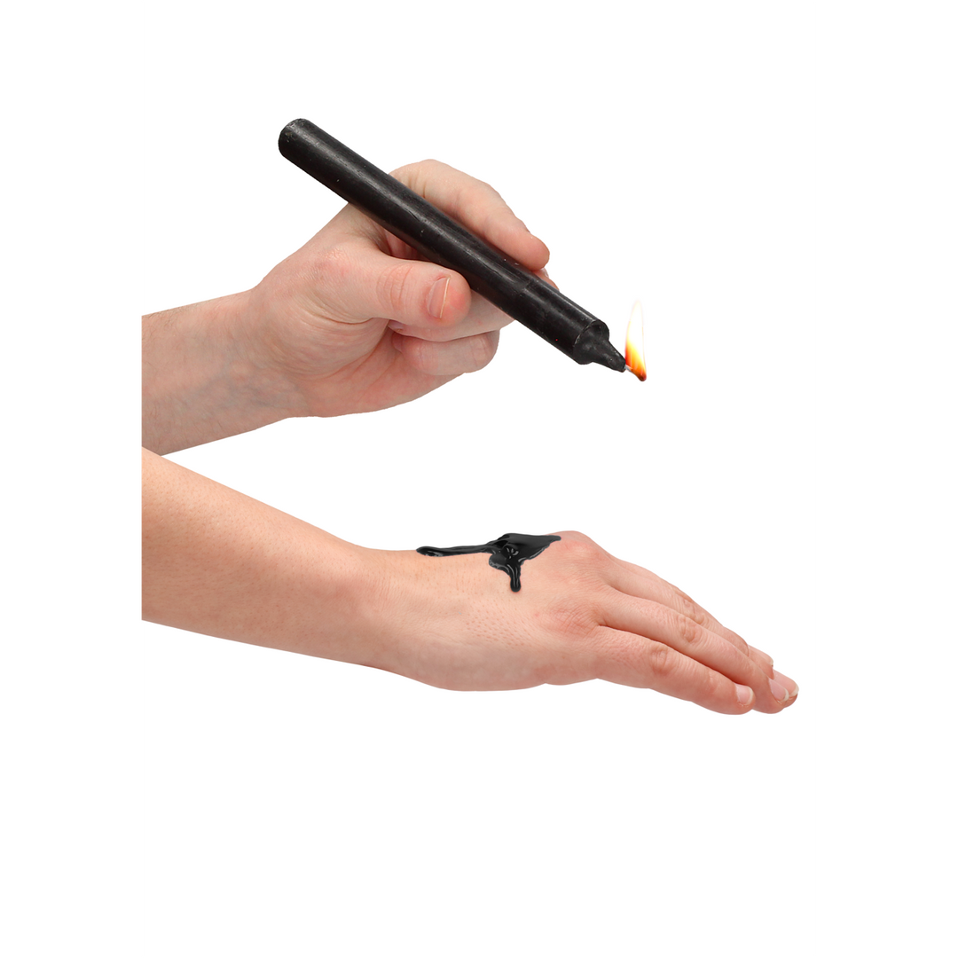 Plagen Wachskerzen Schwarz – 4 Stück, sinnlich & kinky