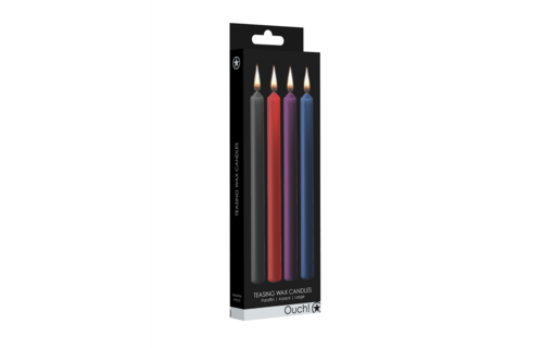 Teasing Wax Kaarsen - 4 Stuks - Groot - Multicolor