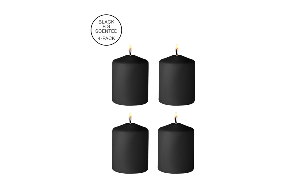 Tease Candles Disobedient – 4 schwarze Sinful-Kerzen