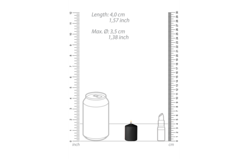 Tease Candles - Disobedient - 4 Pieces - Black