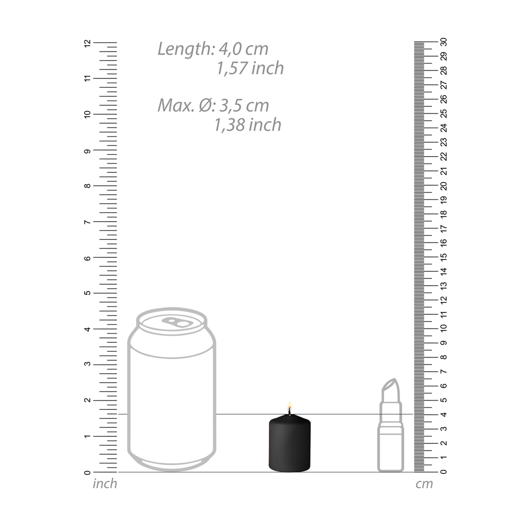 Tease Candles Disobedient – 4 schwarze Sinful-Kerzen