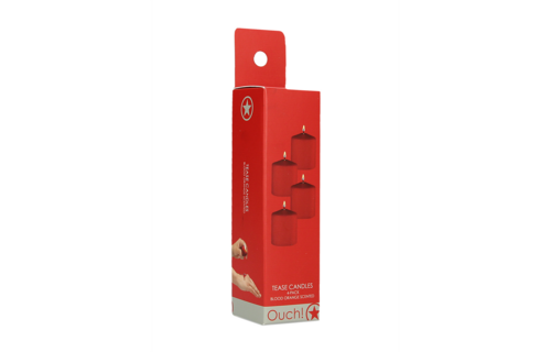 Tease Candles Sinful Rood - Set van 4 Luxe Geurkaarsen