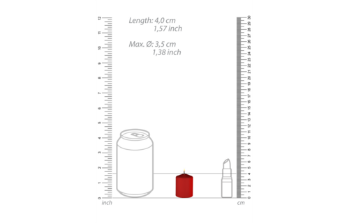 Tease Candles Sinful Rood - Set van 4 Luxe Geurkaarsen