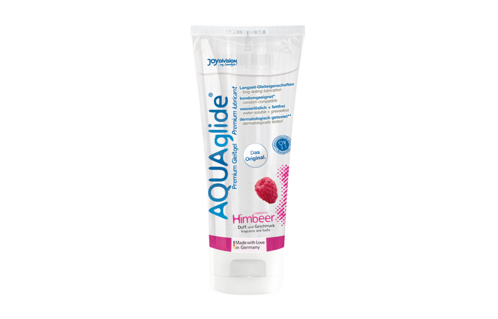 AQUAglide Neutral - Gearomatiseerde waterbasis glijmiddel - Framboos - 3 fl oz / 100 ml