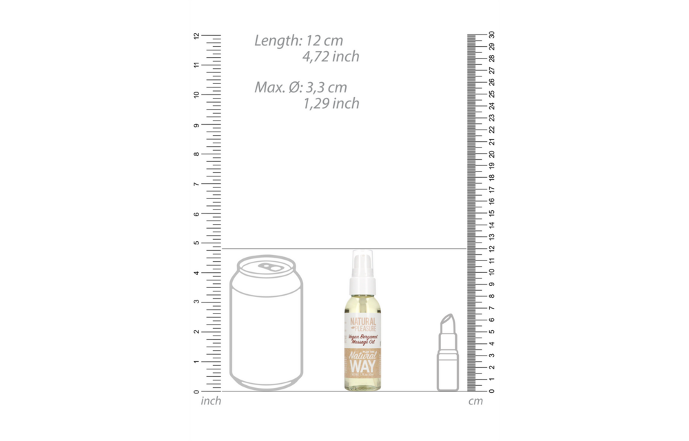 Vegan Bergamot Massage Oil - 1.7 fl oz / 50 ml