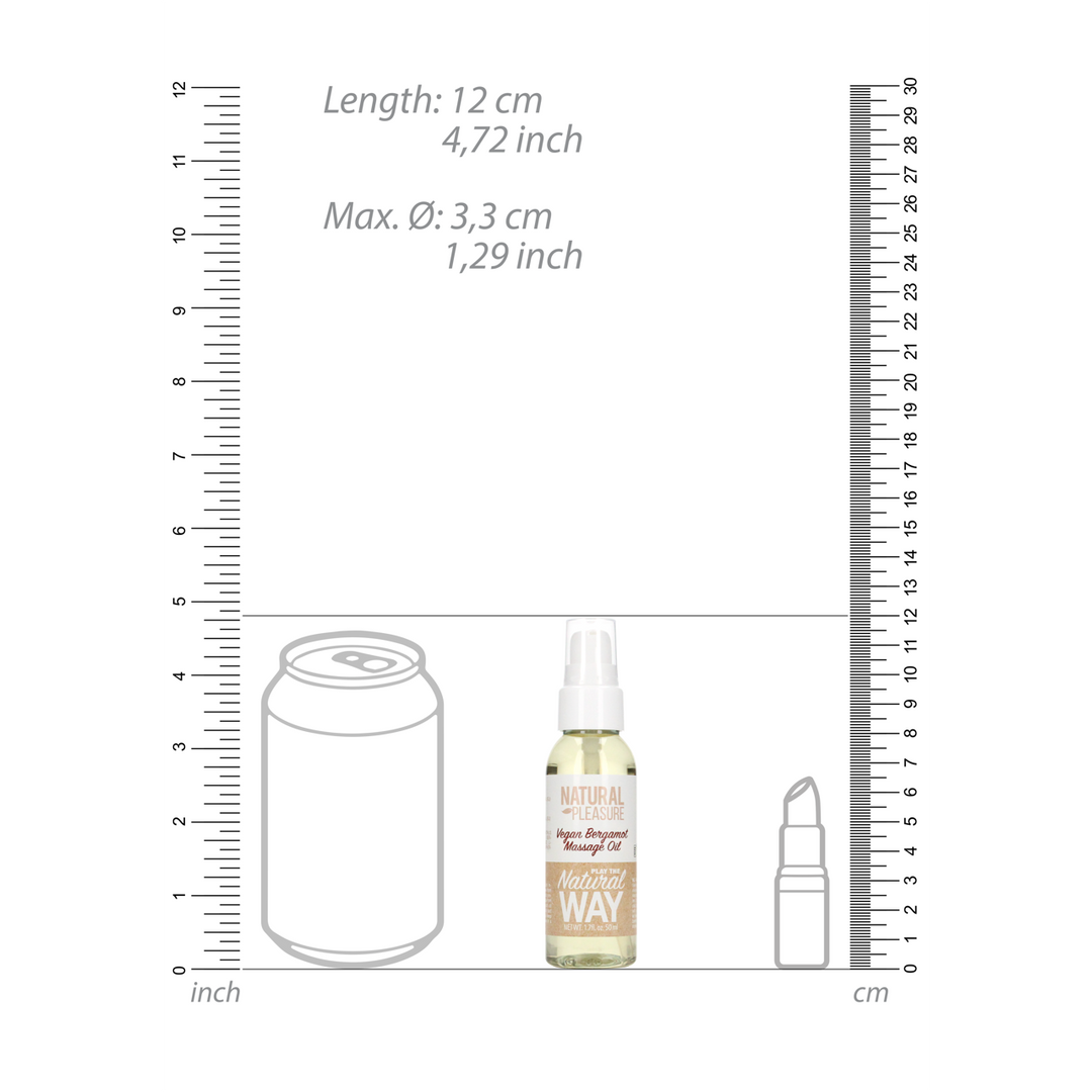 Vegan Bergamot Massageolie 50 ml | Natuurlijk & Puur