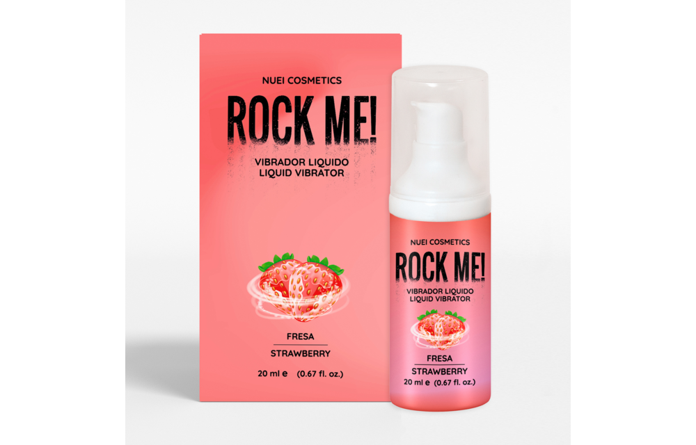 Vloeibare Vibrator - Aardbei - 0,68 fl oz / 20 ml