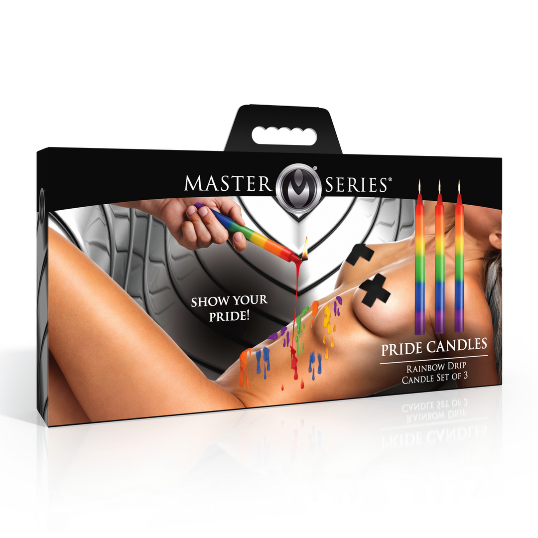 Pride Candles Regenboog Druipkaarsenset van 3 – Wax Play