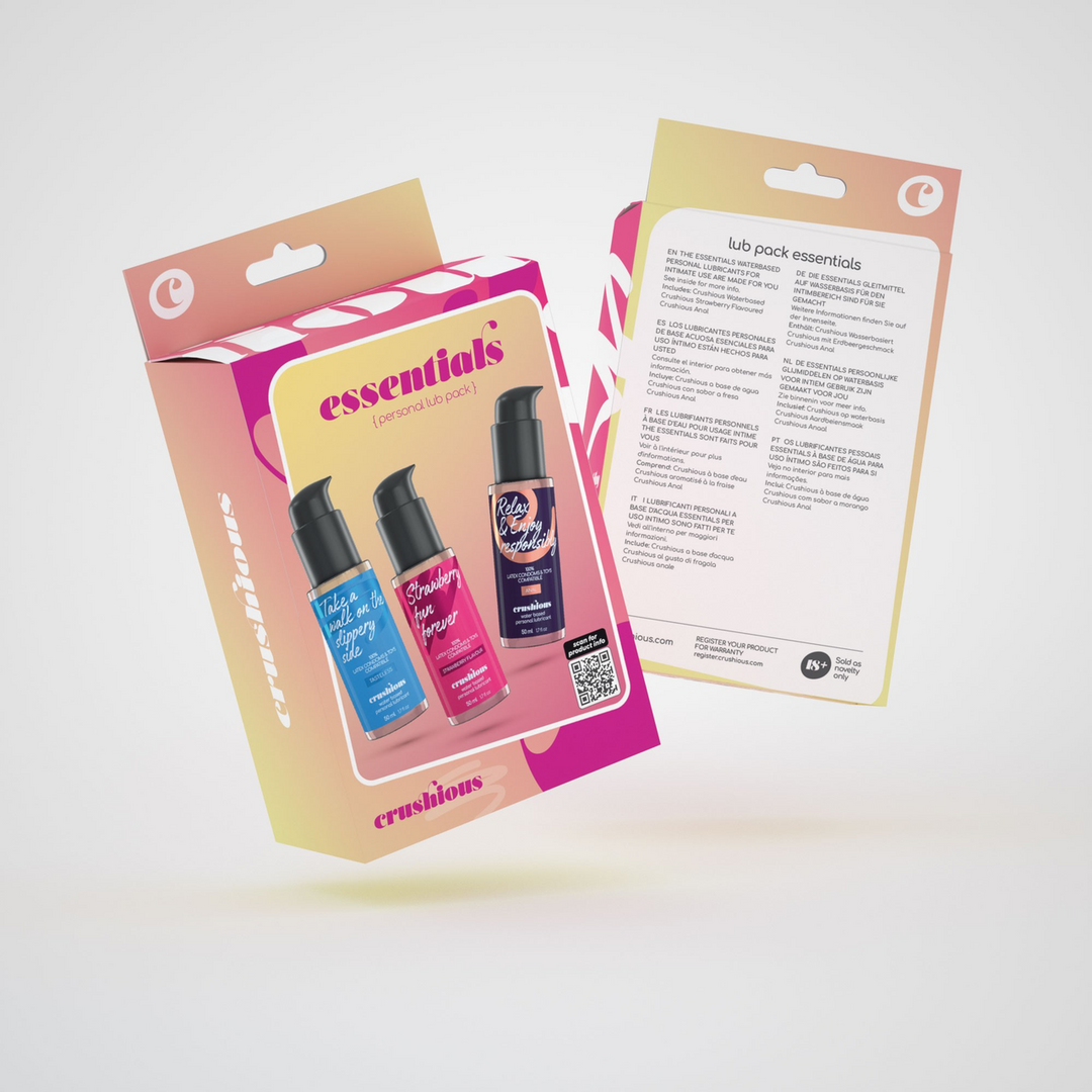 Essentials 3-teiliges Gleitmittel-Set | Natürlich & sicherer Genuss