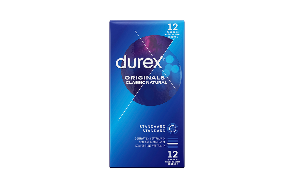 Durex Originals Classic Natural Kondome – 12 Stück Sicher & komfortabel