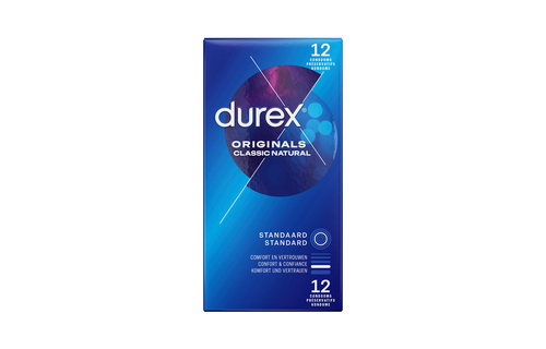 Durex Originals Classic Natural Kondome – 12 Stück Sicher & komfortabel