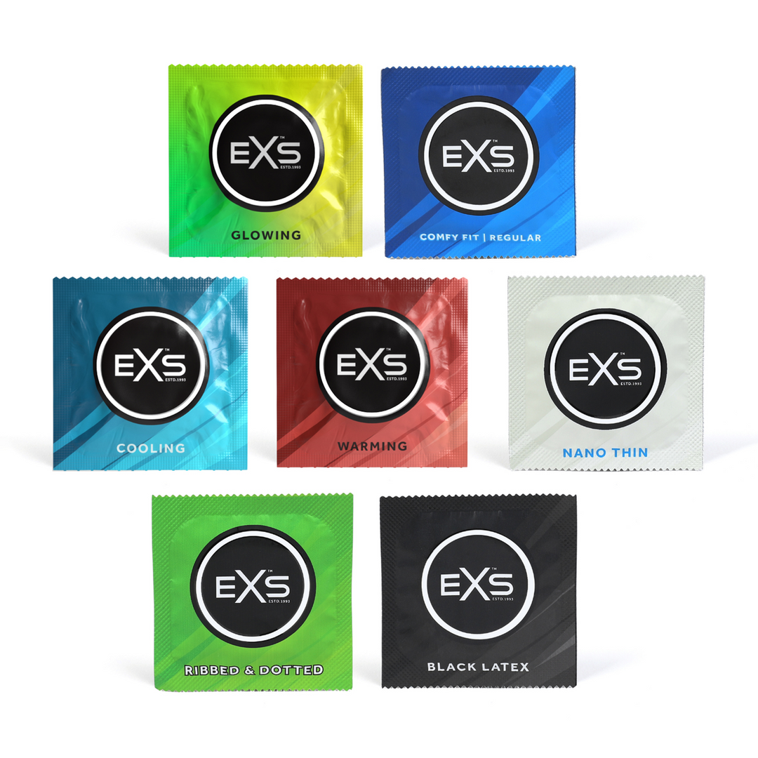 EXS Variety Pack 2 – 42 Kondome, 6 Sorten Vergnügen & Sicherheit