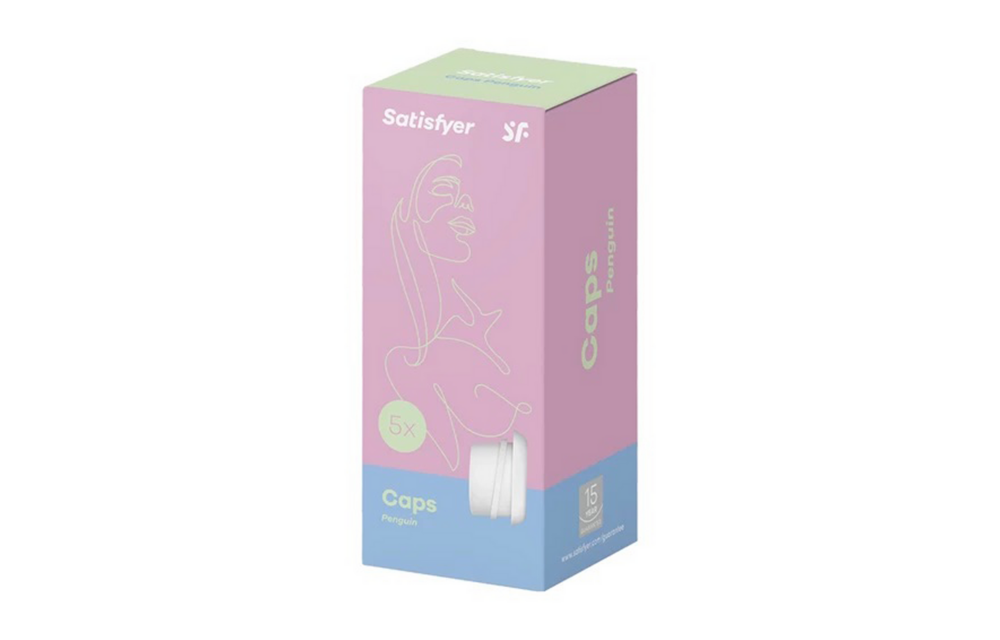 Penguin Air Pulse Stimulator Wit - 5 Climax Tips & Opzetstukken