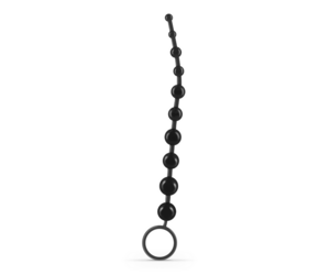 Beginner's Black Anal Beads 25.4 cm