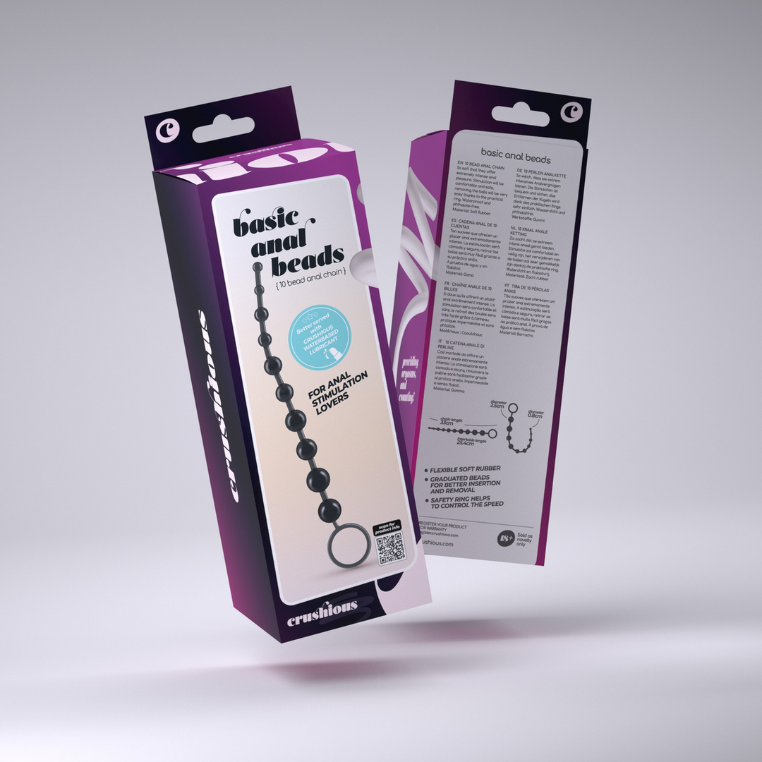 Basis Anale Kralen 25,4 cm - Zwart & Veilig voor Beginners