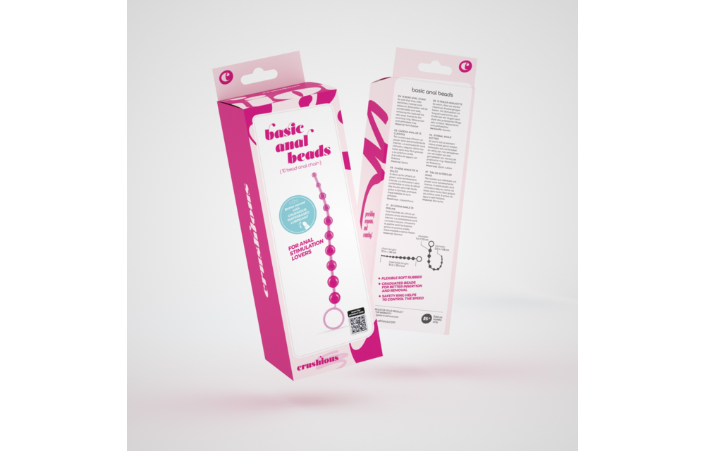 Basic Anal Beads Pink 25.4 cm – Soft & Safe Start