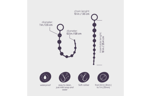 Basis Anale Kralen - 10 Kralen Ketting - Roze