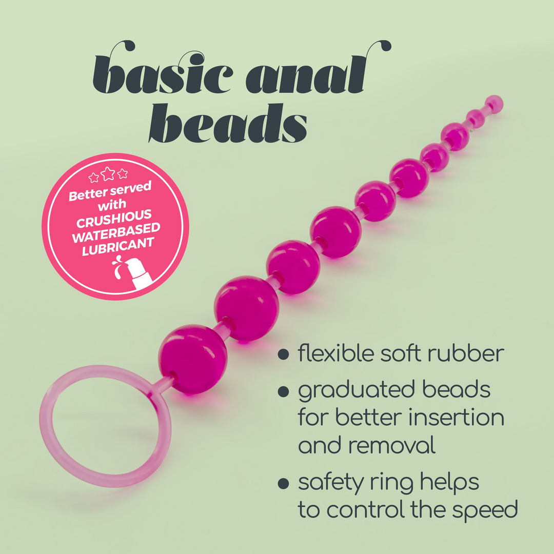 Basic Anal Perlen - 10 Perlen Kette - Pink