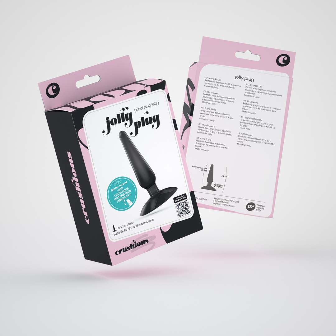 Jolly Anal Plug Black 7 cm – Perfect for Beginners