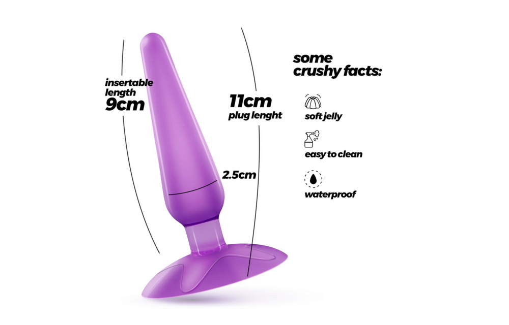 Jolly Analplug 7 cm Lila – Komfort & sicheres Vergnügen