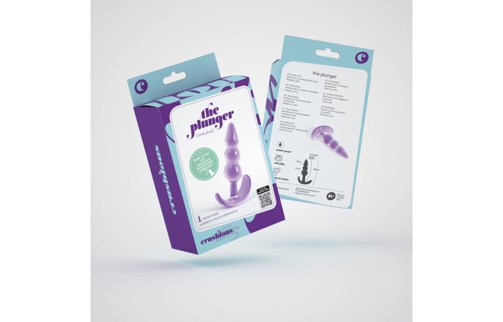 De Plunger Anale Plug Lila 7 cm – Comfort & Discreet Plezier