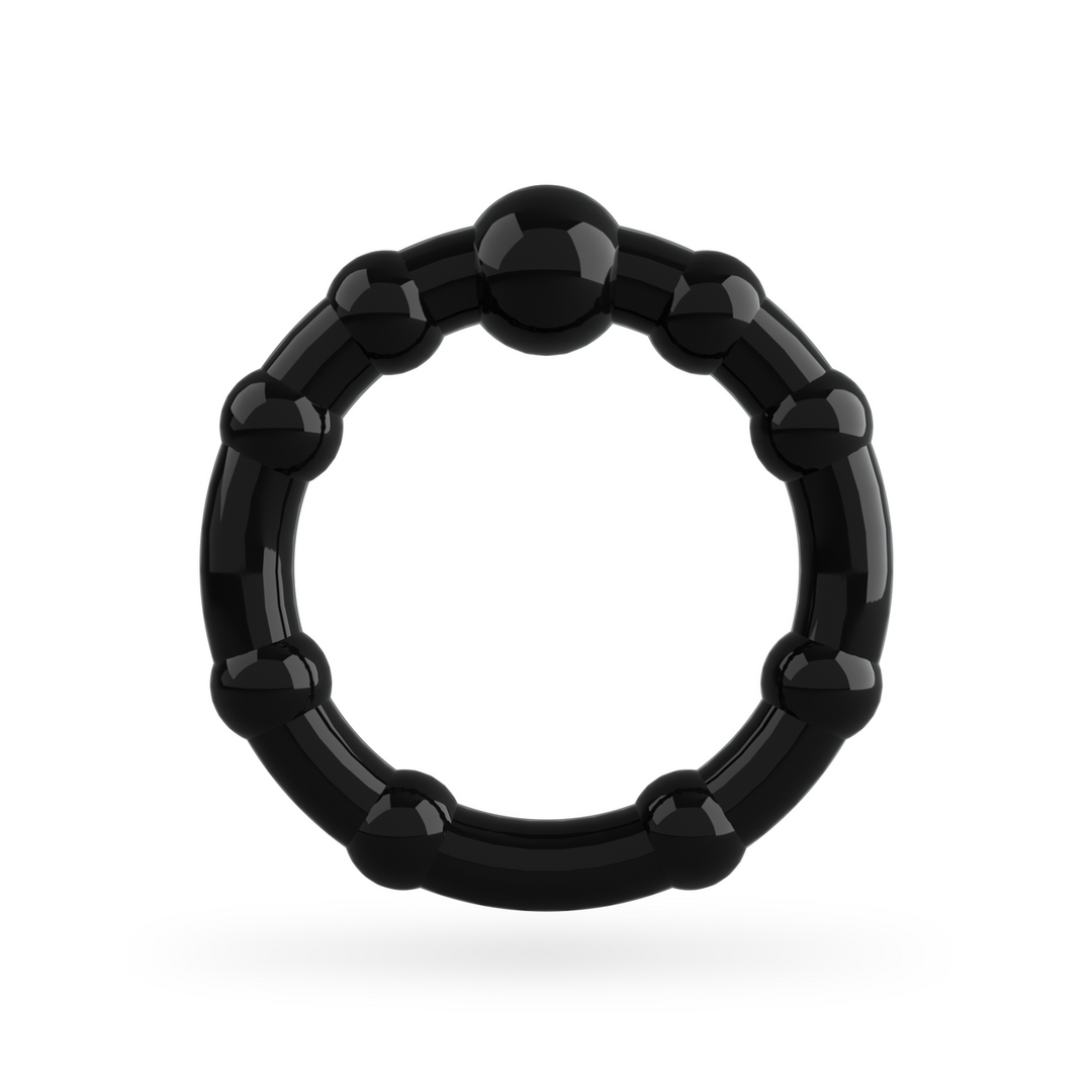 Triple Bead Cockring Set Schwarz – Verstärke deine Erektionen