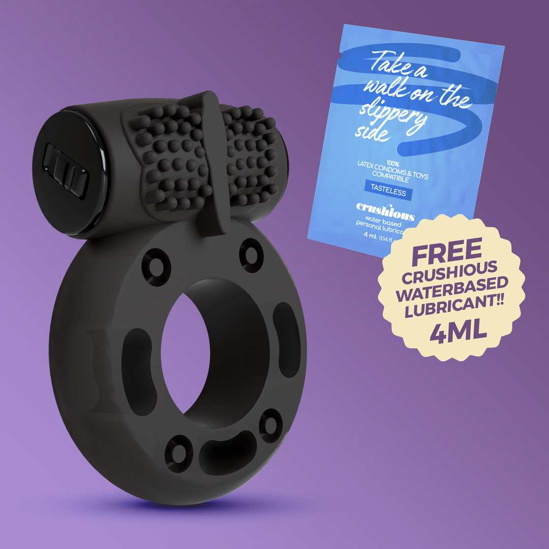 Booster Cockring Schwarz – Vibrierend, verstellbar und leistungsstark