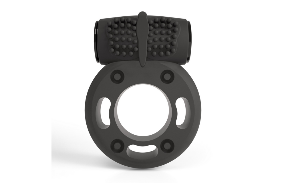 Booster - Cockring mit Vibrationsbullet - Schwarz