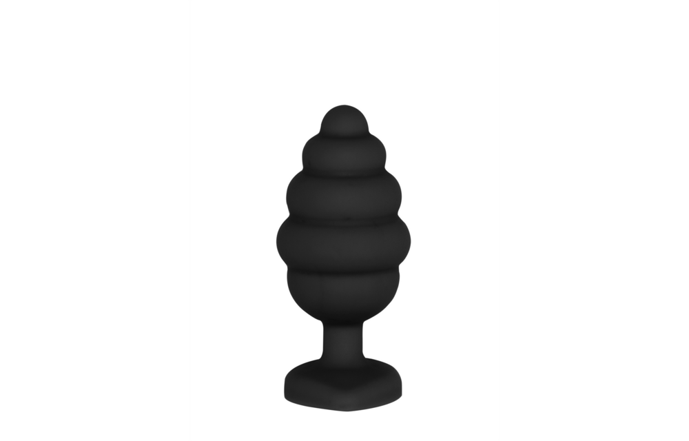 Geribbelde Diamant Hart Plug 7 cm - Luxe Siliconen Stimulator