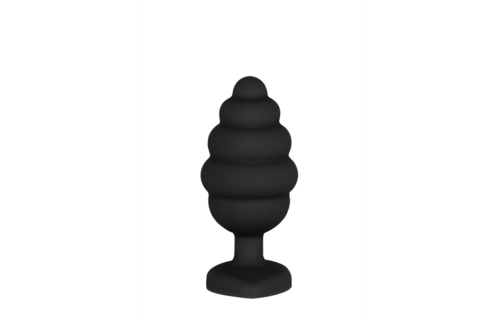 Geribbelde Diamant Hart Plug 7 cm - Luxe Siliconen Stimulator