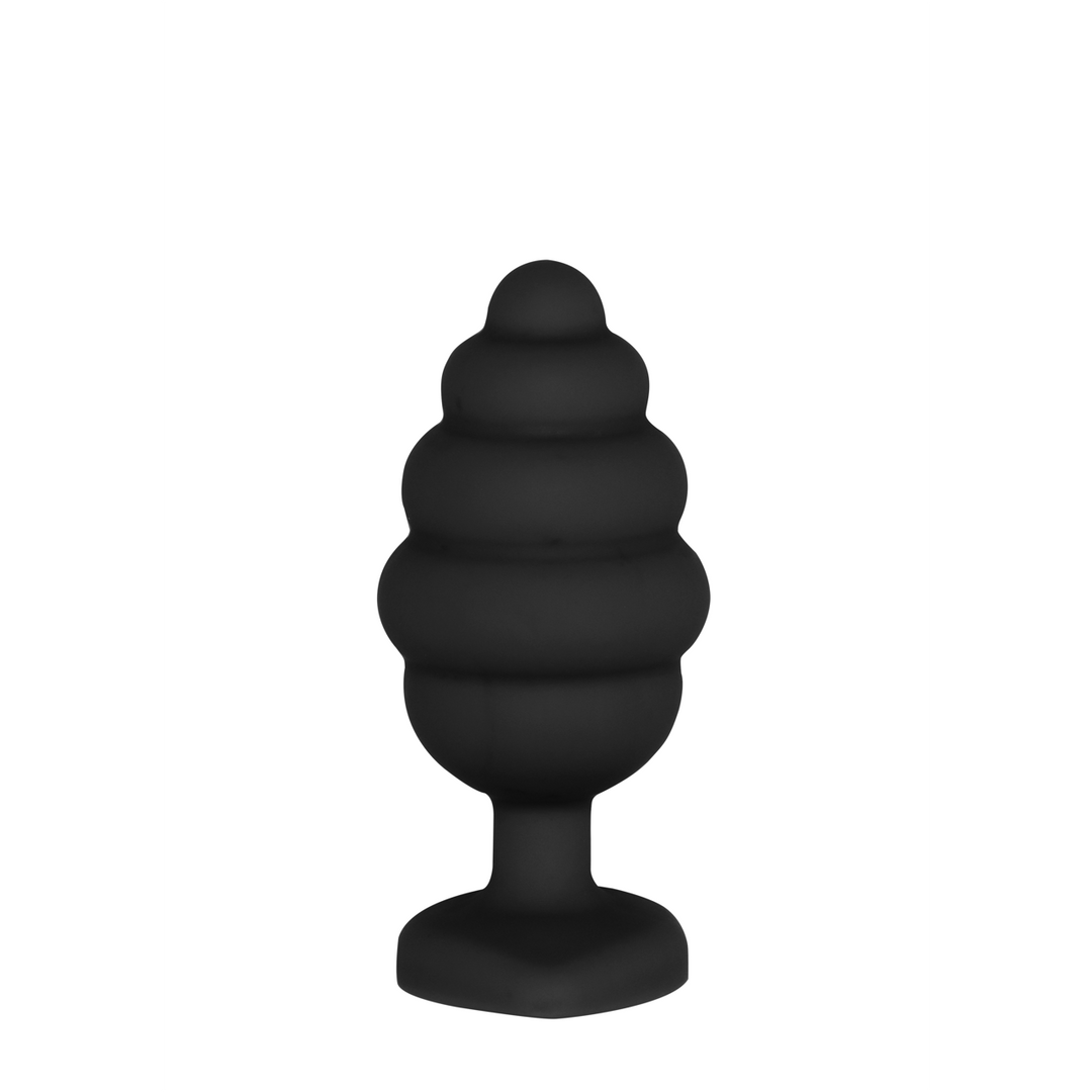 Geribbelde Diamant Hart Plug - Regular