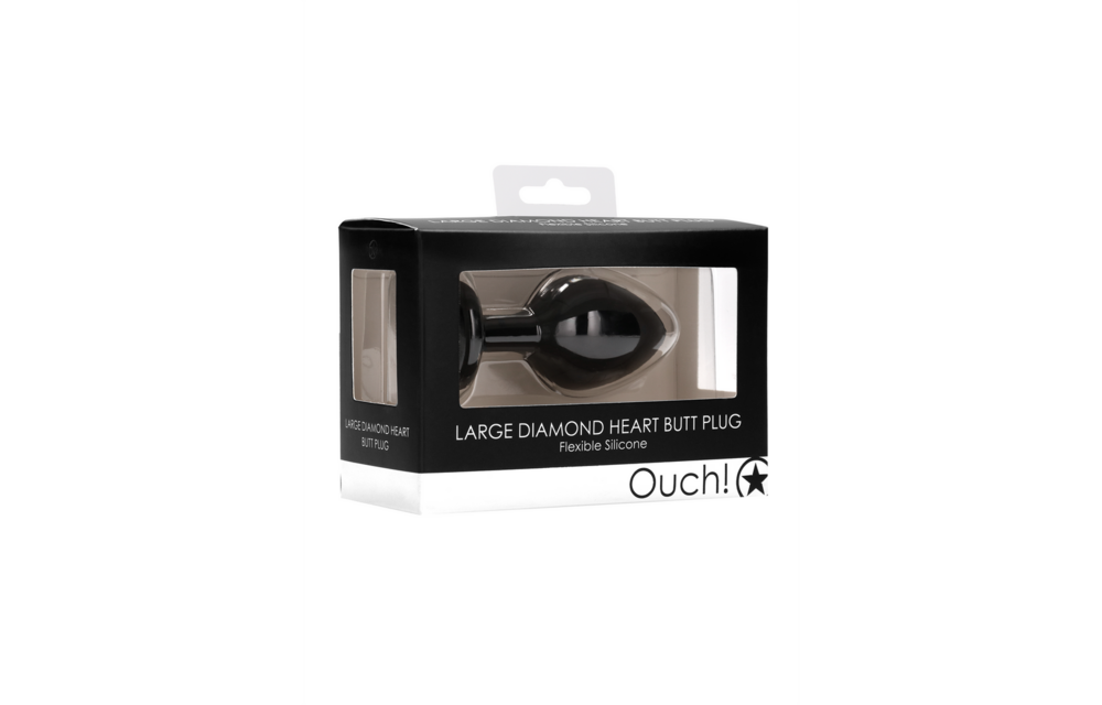 Diamanten Herz Butt Plug 8 cm – Luxus & Komfort von Ouch!