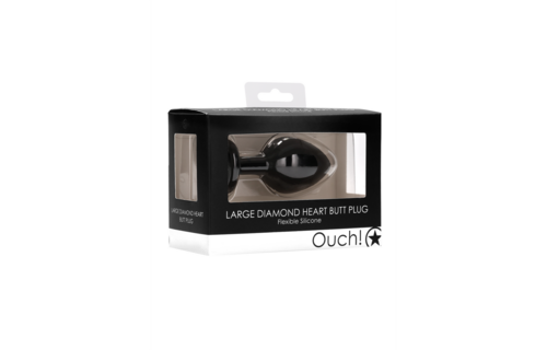 Diamanten Herz Butt Plug 8 cm – Luxus & Komfort von Ouch!