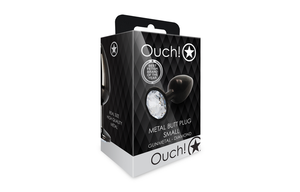 Ronde Gem Butt Plug 6,9 cm – Luxe Aluminium Plug Gunmetal