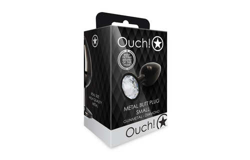 Ronde Gem Butt Plug 6,9 cm – Luxe Aluminium Plug Gunmetal