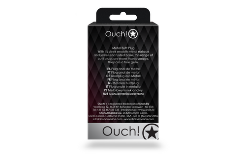 Herzförmiger Edelstein-Analplug 6,9 cm – Luxuriöses Silber/Rosa Sensation