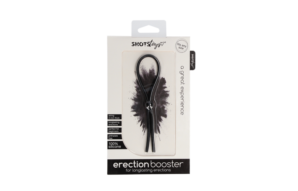 Erection Booster Cock Ring – Adjustable & Powerful Black